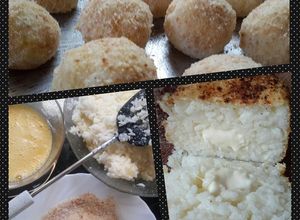 Una foto de Bolitas de arroz y queso muzarella.