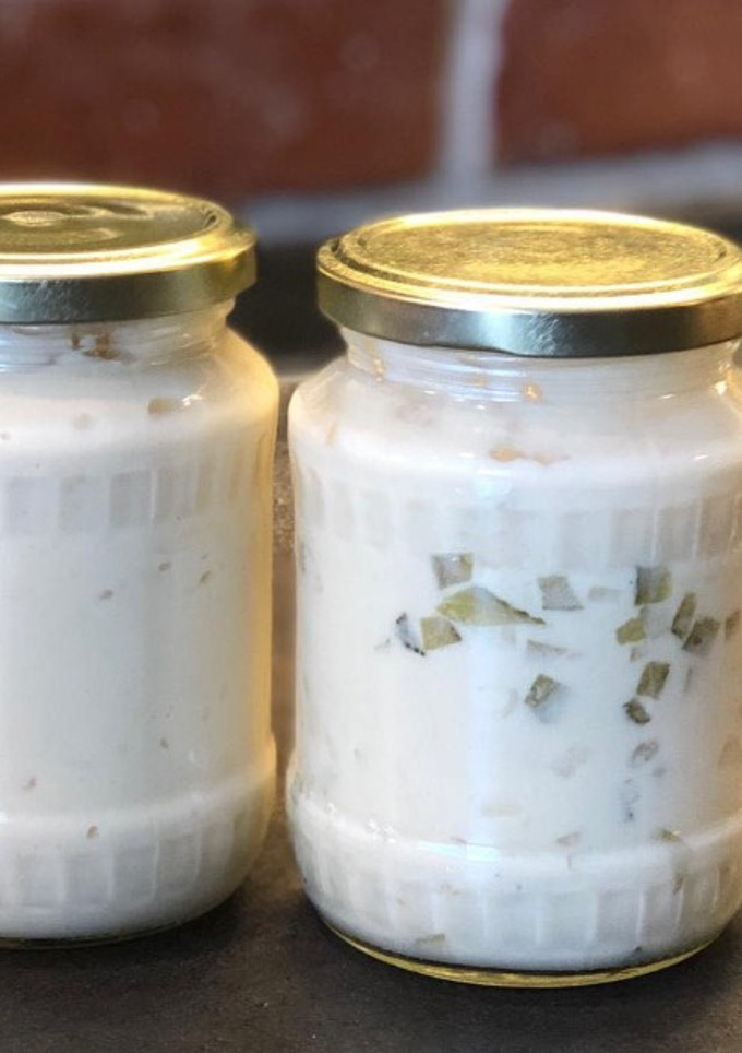 Una foto de Mayonesa vegana y Salsa Tártara sin nueces