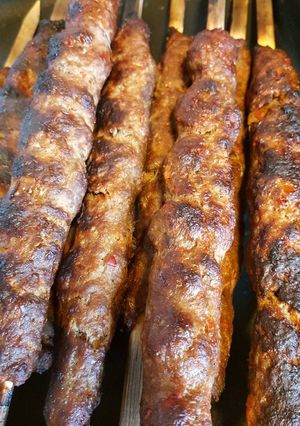 A picture of Turkish Adana Kebab.