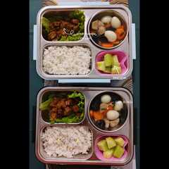 รูปของ Bekal Sup Kimlo, Orek Tempe Teriyaki, dan Melon