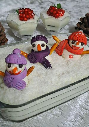 عکسی از دستور دسر برفی☃️