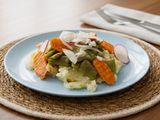 Judía Verde al Vapor con Patata Monalisa y Encurtido Aromático al Vino Blanco del Somontano