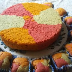 A picture of Cardamom cake and cupcake# Christmas festive contest.