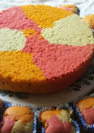 A picture of Cardamom cake and cupcake# Christmas festive contest.