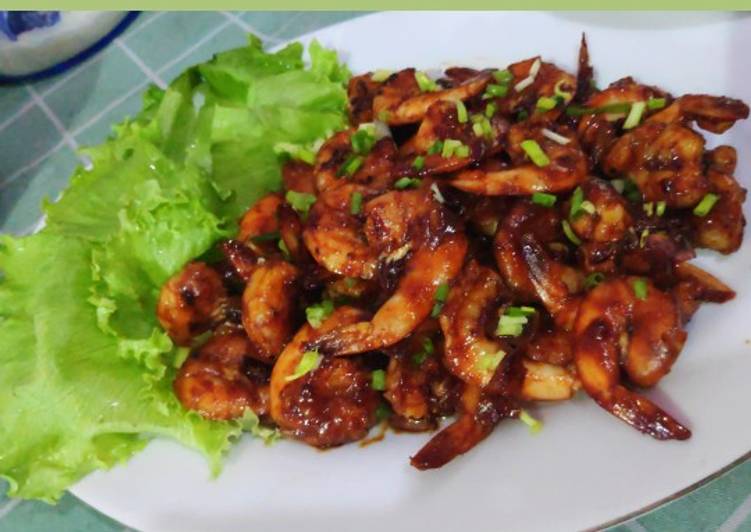 Resep Udang Bakar Lada Hitam Anti Gagal