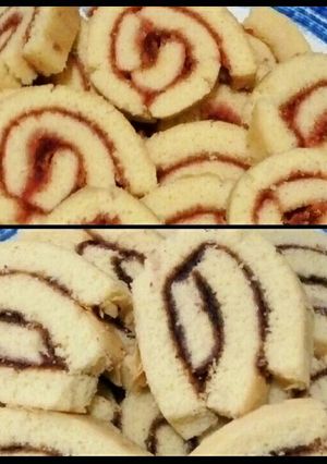 Foto resep Bolu gulung blueberry & stawberry
