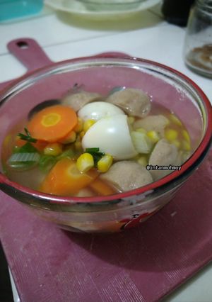 Foto resep Bakso Kuah Telur Puyuh