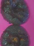 Chocolate lava muffins without sugar-baked