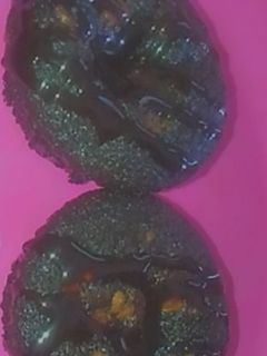 A picture of Chocolate lava muffins without sugar-baked.