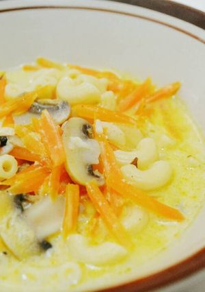Foto resep Creamy Mac and Mushroom Soup