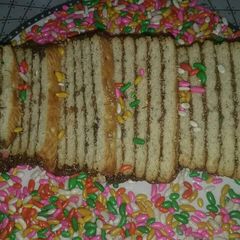 A picture of No bake marie biscuitcake.