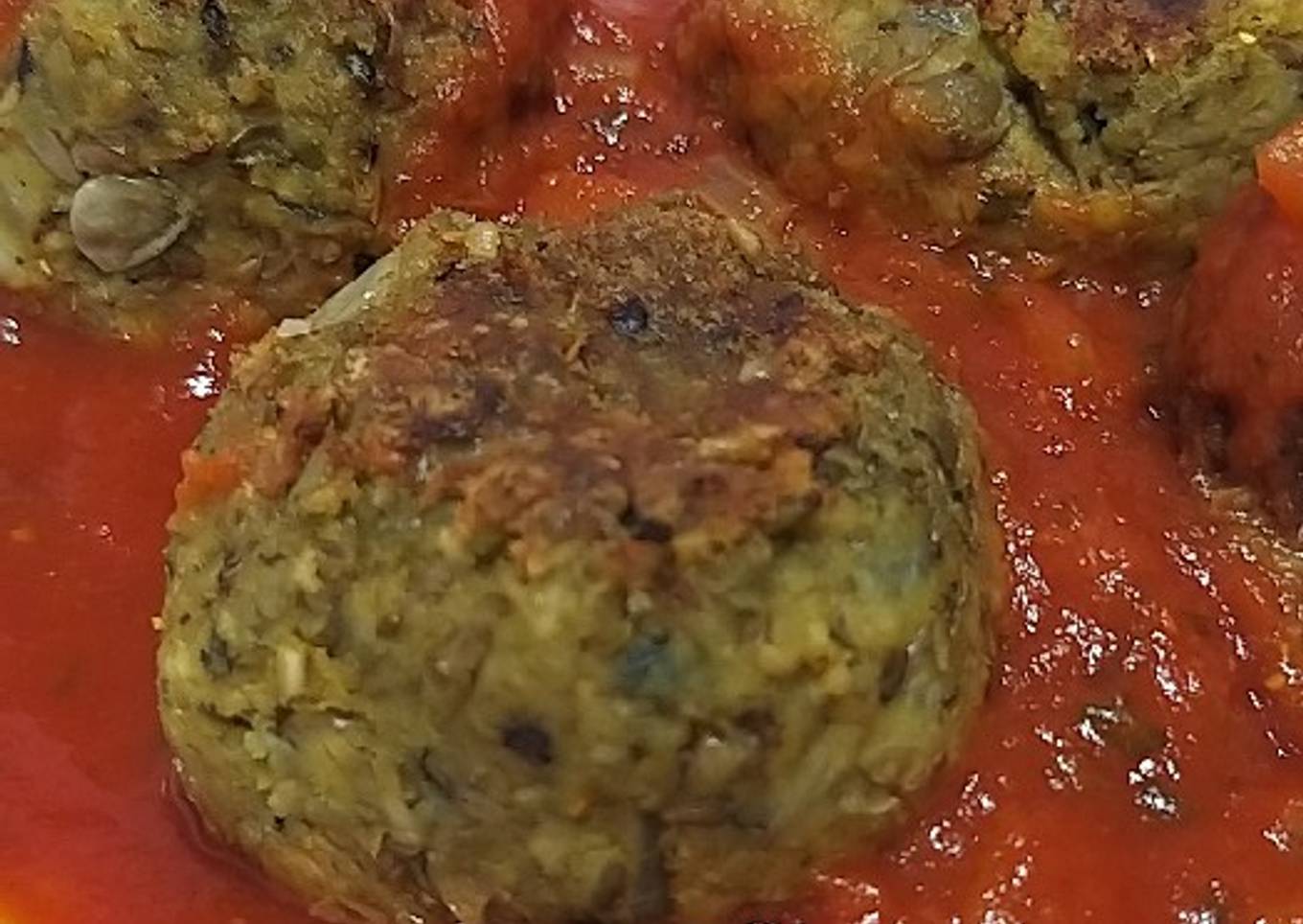 Albóndigas de Lentejas en Salsa Tandoori