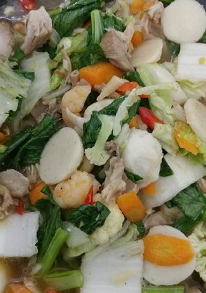 Foto resep Capcay seafood warna warni