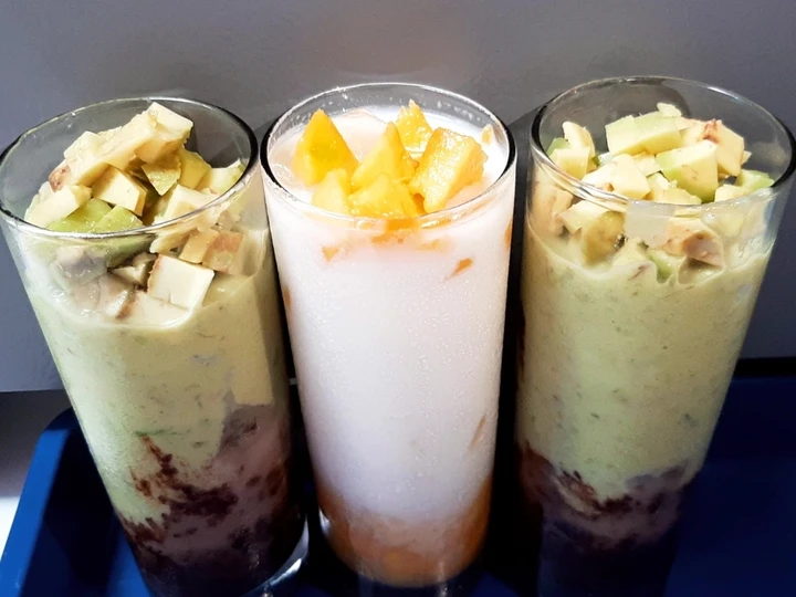 Cara Gampang Membikin Resep Alpukat kocok + mangga susu yang Sempurna Anti Ribet, Menggugah Selera