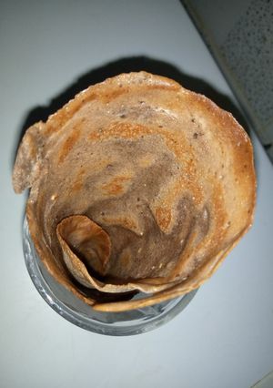 A picture of Home made Choco ice cream cone🍦.