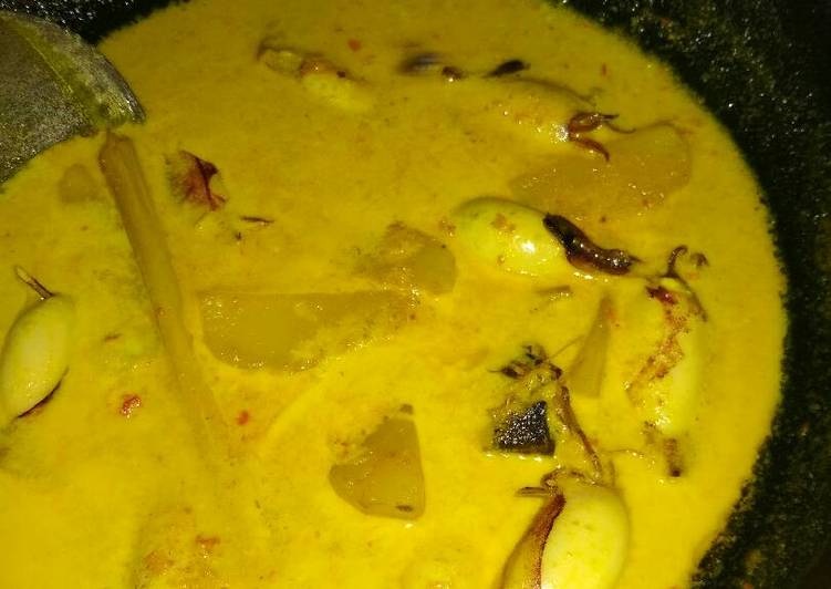 Proses memasak Gulai kentang &amp; cumi isi tahu Lezat