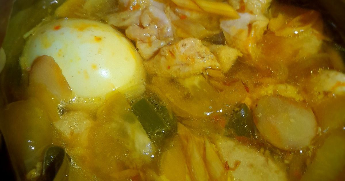 Garang Asem Ayam tanpa santan untuk anak batuk