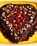 Valentine Chocolate Fudge Cake