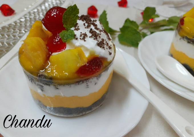 Mango cheesecake parfait Recipe