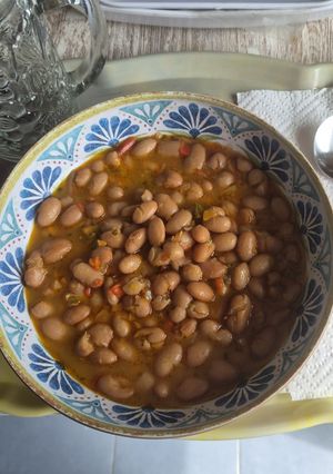 Una foto de Fabes Pintes Estofaes (Alubia pinta estofada)