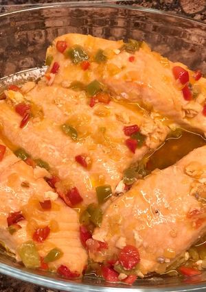 Una foto de Salmón al horno súper rápido, 15 minutos