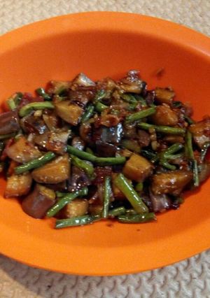 Foto resep Tumis Terong - Kacang Panjang Balado