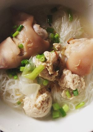 Hình của món Bún mọc giò heo.