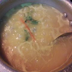 A picture of Rice soup.