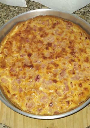 Una foto de Tarta de jamón y queso