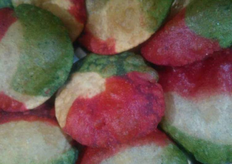 Tricolour masala puri