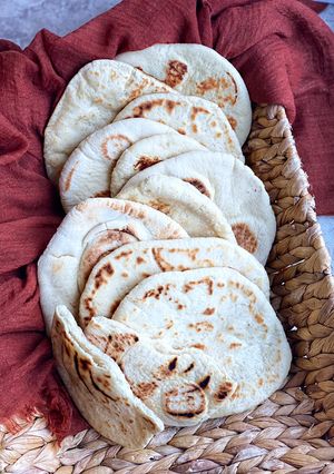 صورة لوصفة خبز عربي (كماج)
