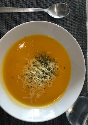 Una foto de Puré de calabaza