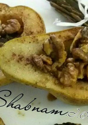 عکسی از دستور دسر گلابی