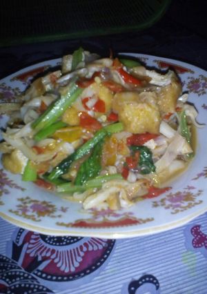 Foto resep Tumis jamur tahu