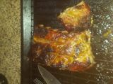 Costilla de cerdo a la mostaza