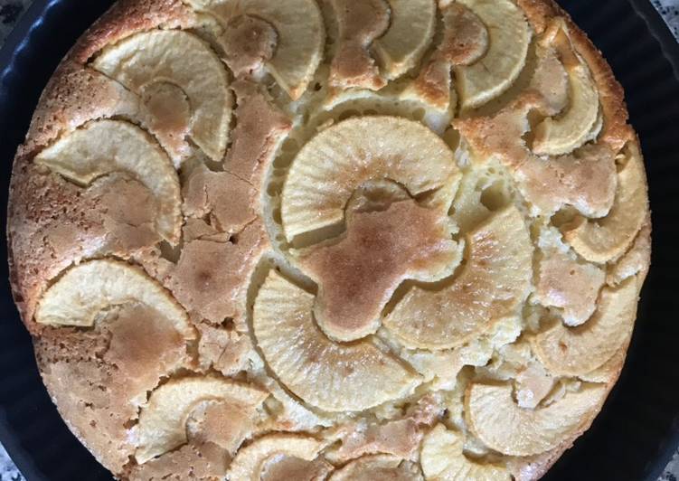 Bizcocho de manzana con o sin thermomix