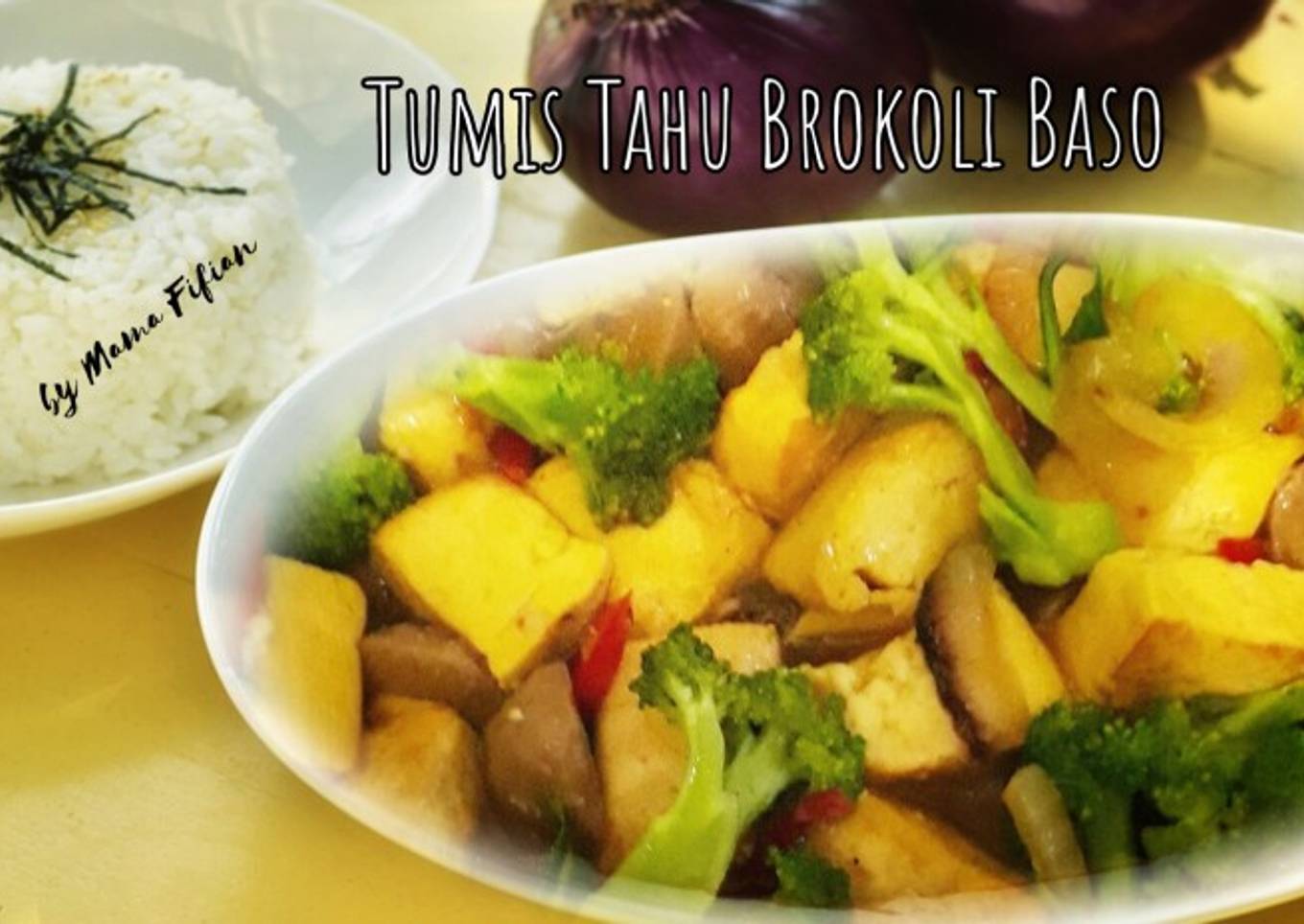 Tumis Tahu Brokoli Baso