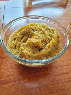 Una foto de Puré de batata