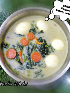 Foto resep BOBOR Bayam telur