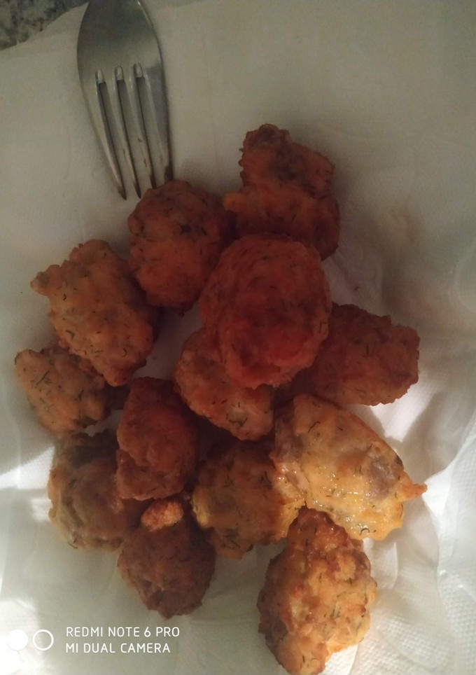 Una foto de Buñuelos de salmón ahumado