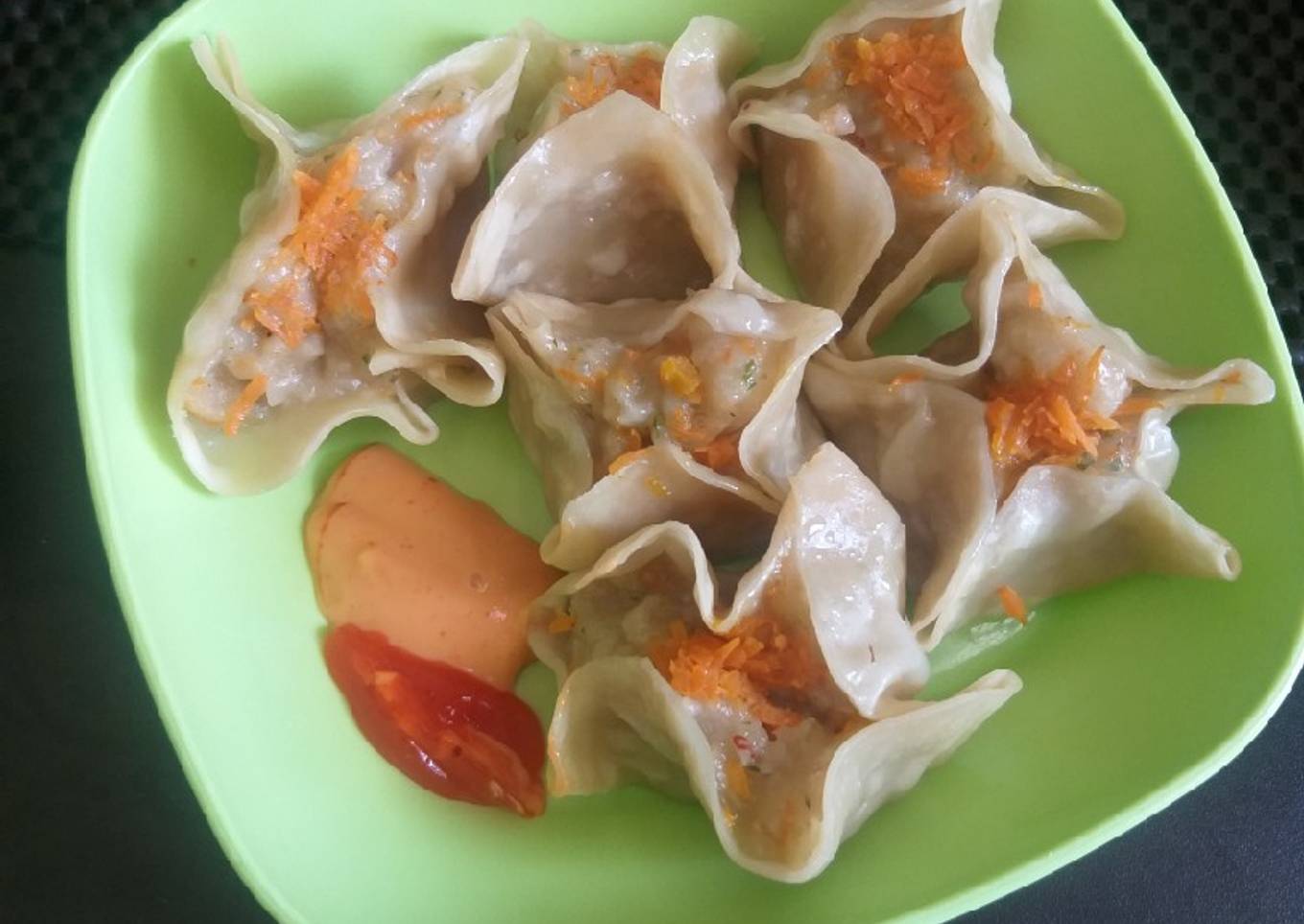 Dimsum Ayam Saos ala Mentai