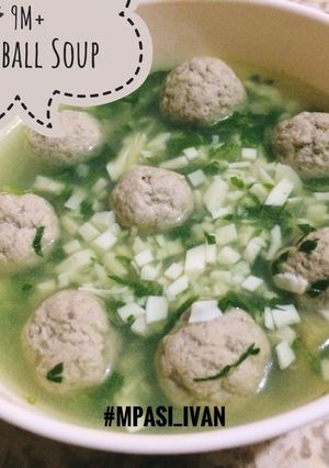 Foto resep MPASI 4🌟 --- Chicken Meatball Soup (9M+)