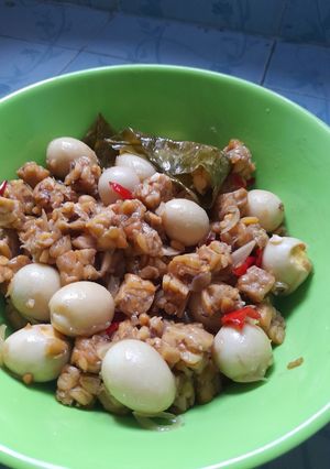 Foto resep Tempe orek telur puyuh