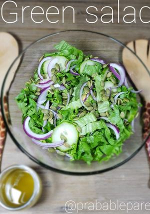 A picture of Green salad 🥬.