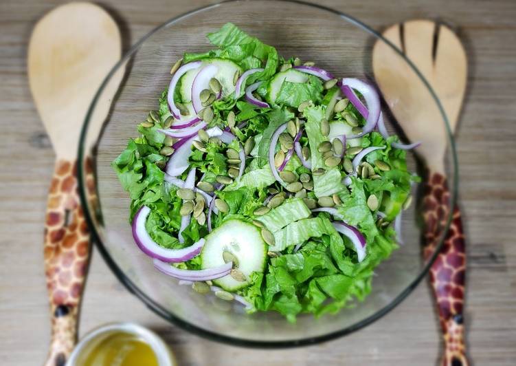 How to Prepare Super Quick Homemade Green salad 🥬