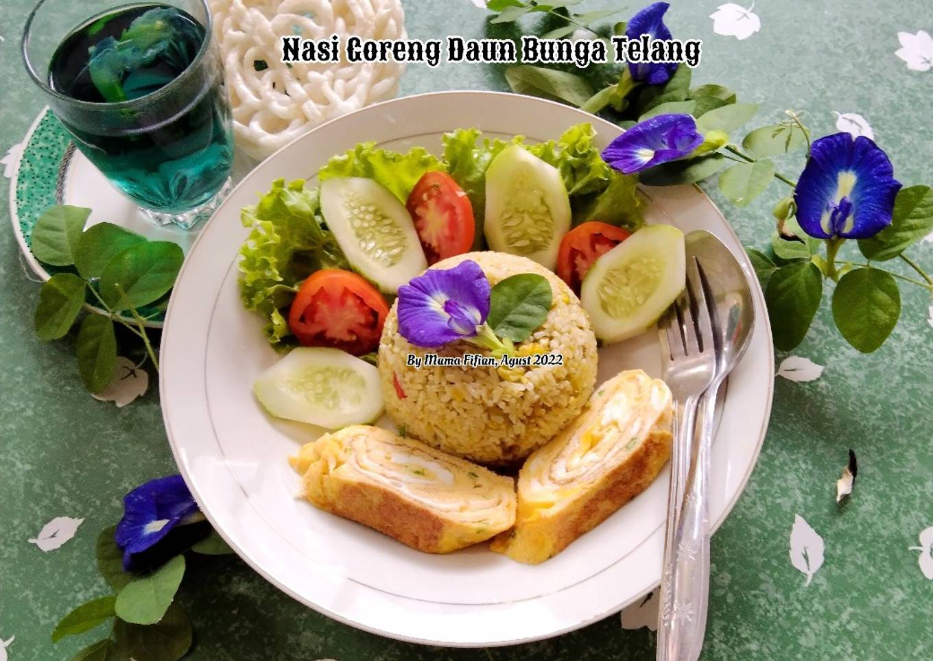 Nasi Goreng Daun Bunga Telang