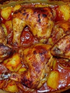A picture of Baked Chicken with Red Potatoes.