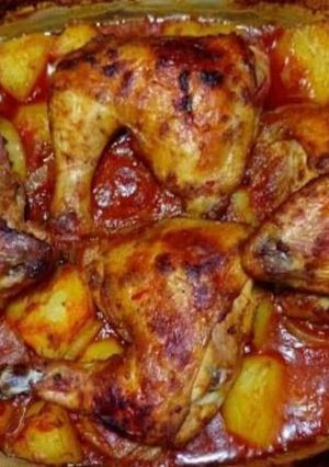 A picture of Baked Chicken with Red Potatoes.