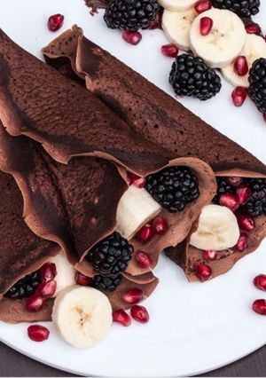 صورة لوصفة كريب شوكولاته ولا احلى 😍😋