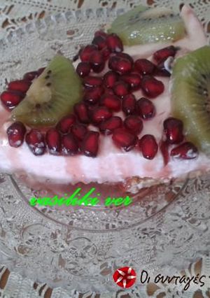 Φωτογραφία της συνταγής Cheesecake με σιρόπι ροδιού